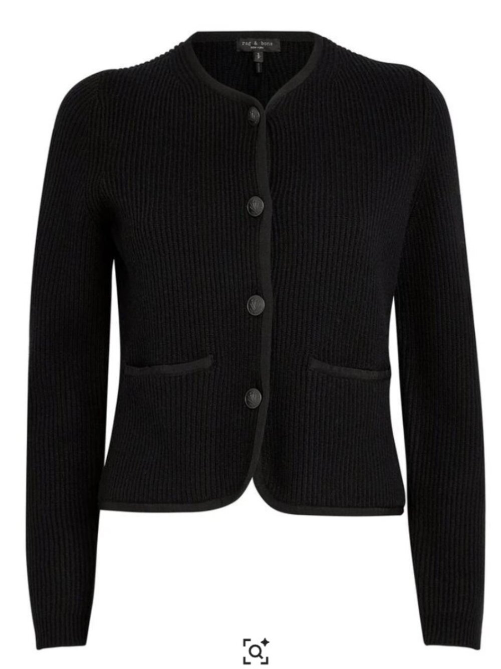 Rag & Bone Nancy Cardigan Black Small